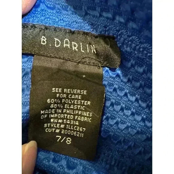 B. Darlin Strapless Stretchy Party/Cocktail/Prom Puff Dress Size 7/8, Pre-Owned - Picture 6 of 7